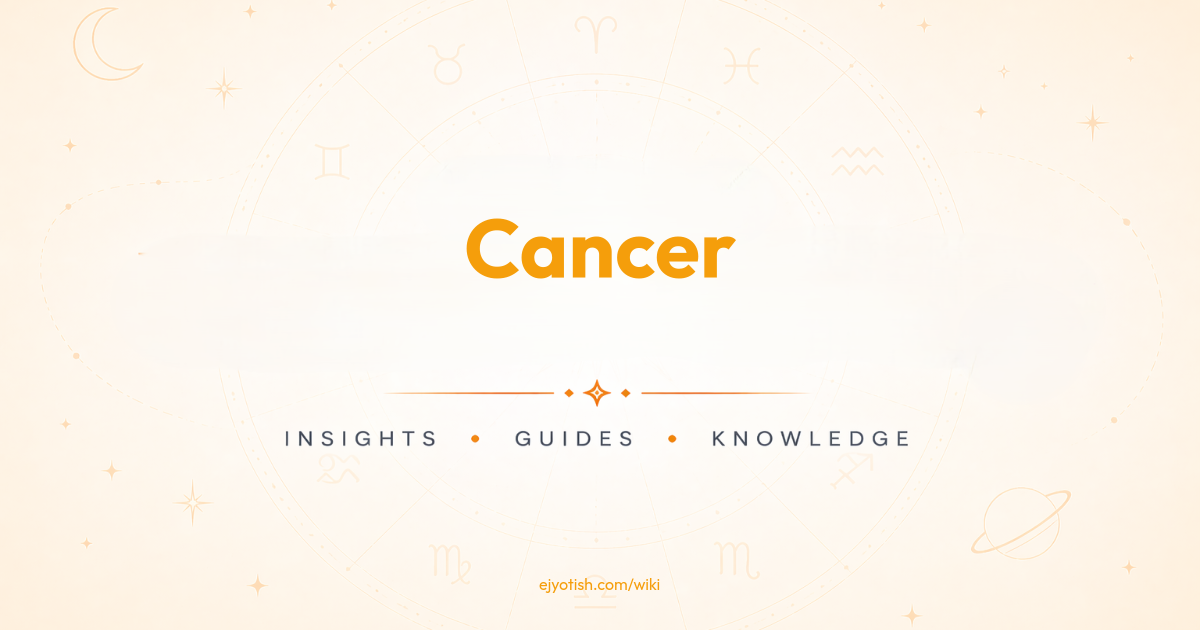 Cancer - Vedic Astrology Wiki | eJyotish